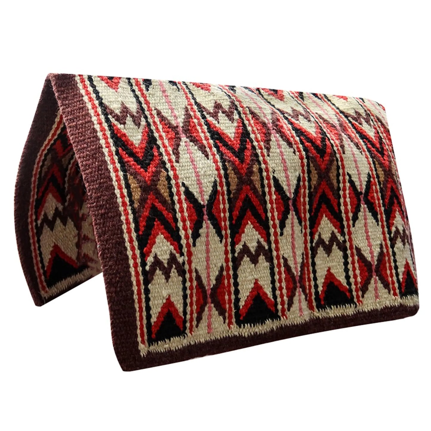 TuffRider Santa Fe Western Woven Saddle Blanket - Red/Black