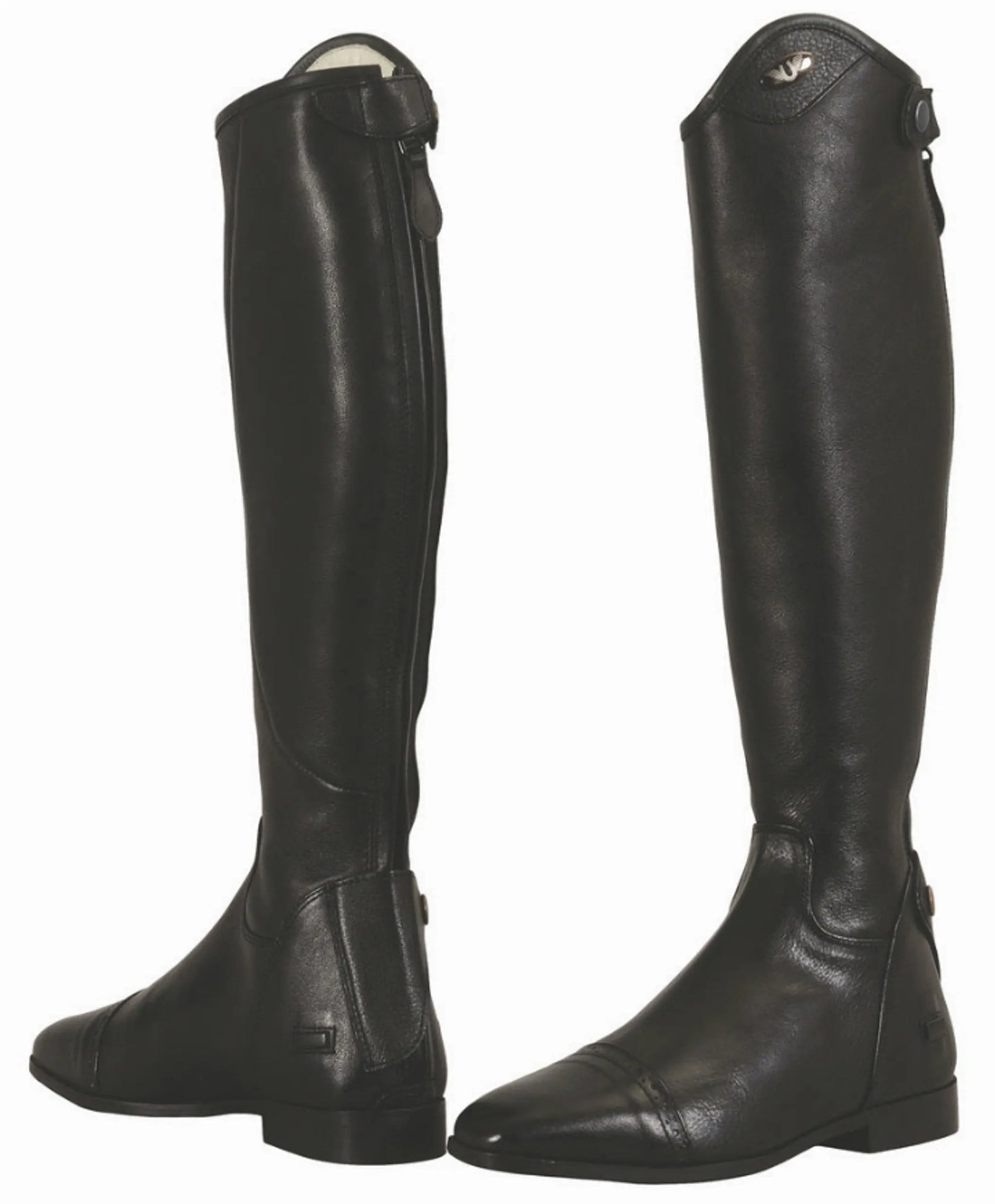 TuffRider Women Leather Regal Dress Boots - Black