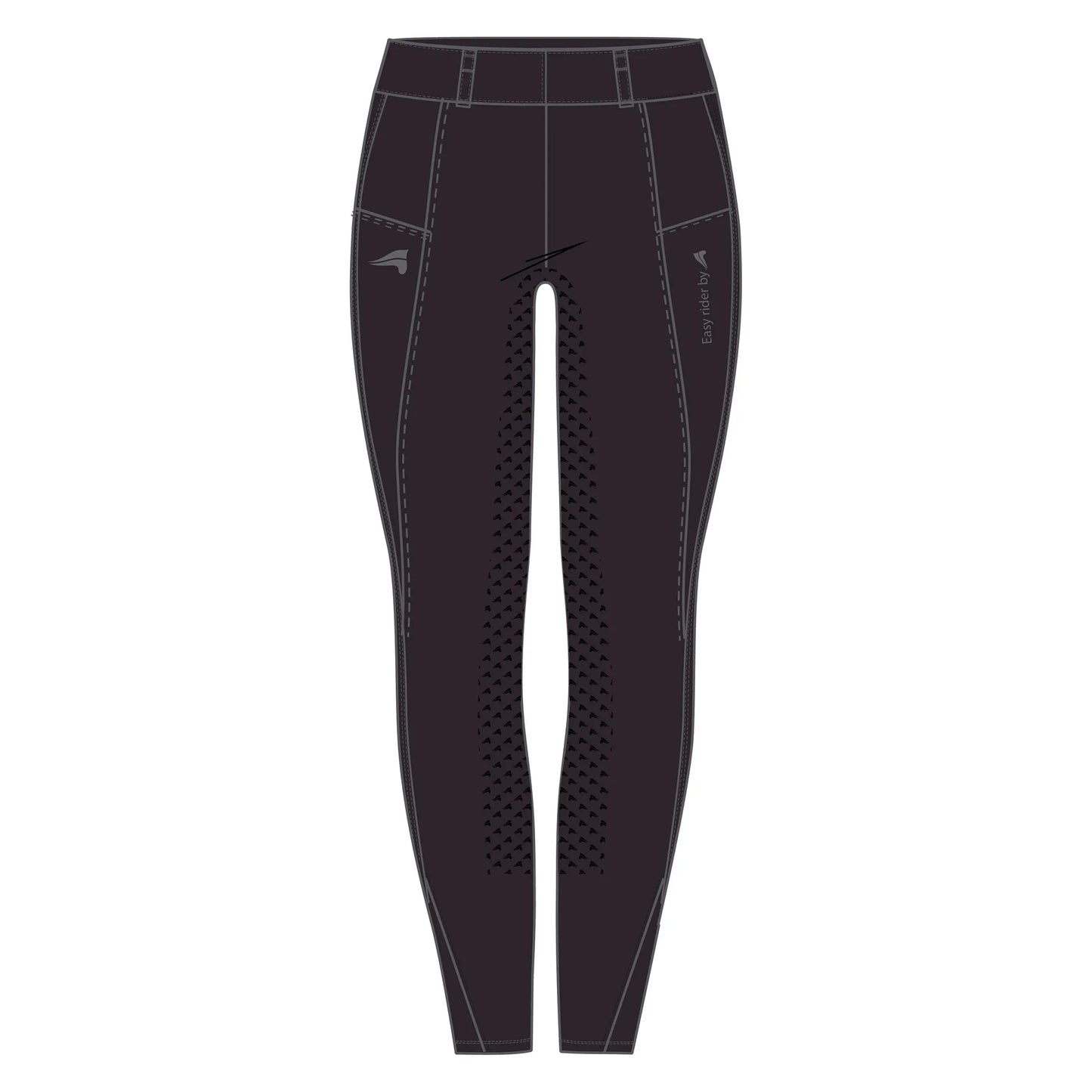 Easy Rider ERDon Full Grip Riding Tights - Black Rose