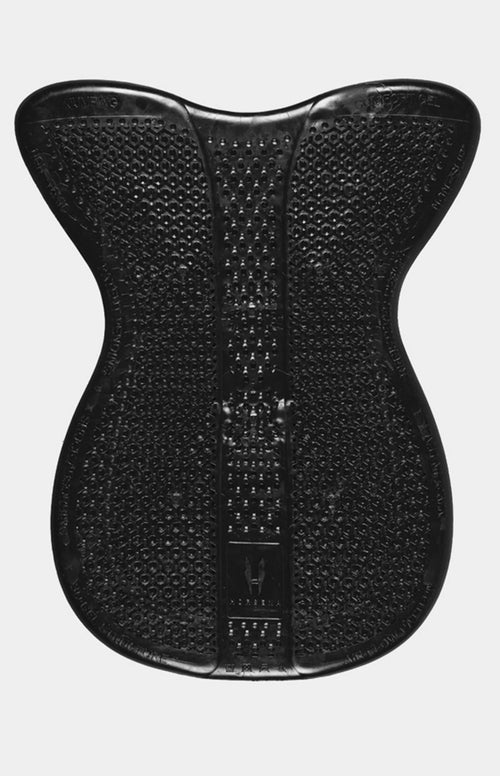 Horsena Regular Gel Pad (8Mm) W/Rolled Edge Eco-Sheepskin_ Dressage-Black